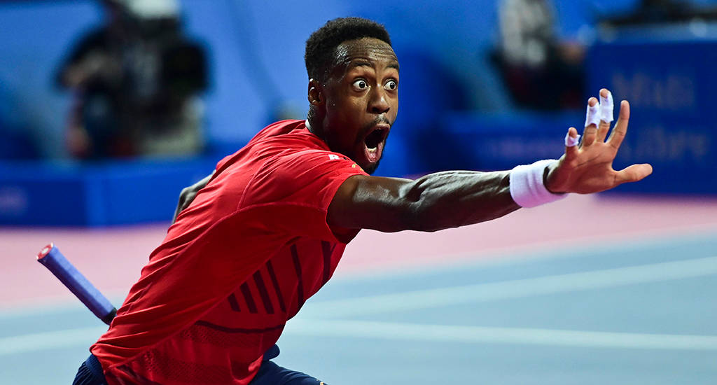 Gael Monfils With Surprised Face Wallpaper