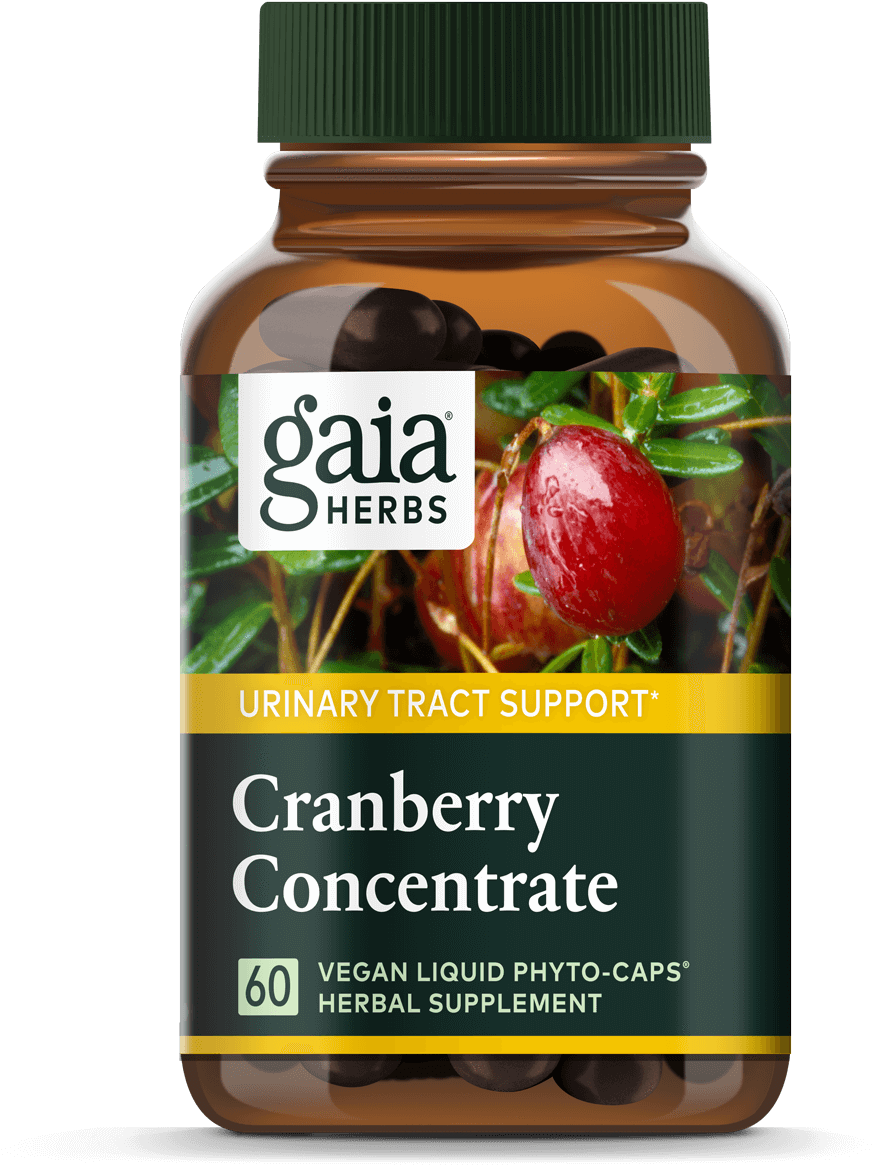 Gaia Herbs Cranberry Concentrate Bottle PNG