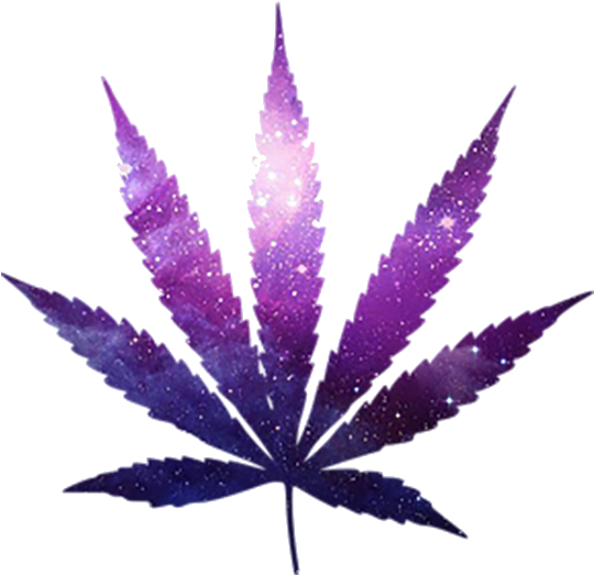 Download Galactic Cannabis Leaf | Wallpapers.com