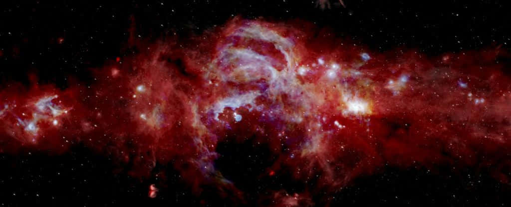 Caption: Stunning Galactic Center View Wallpaper