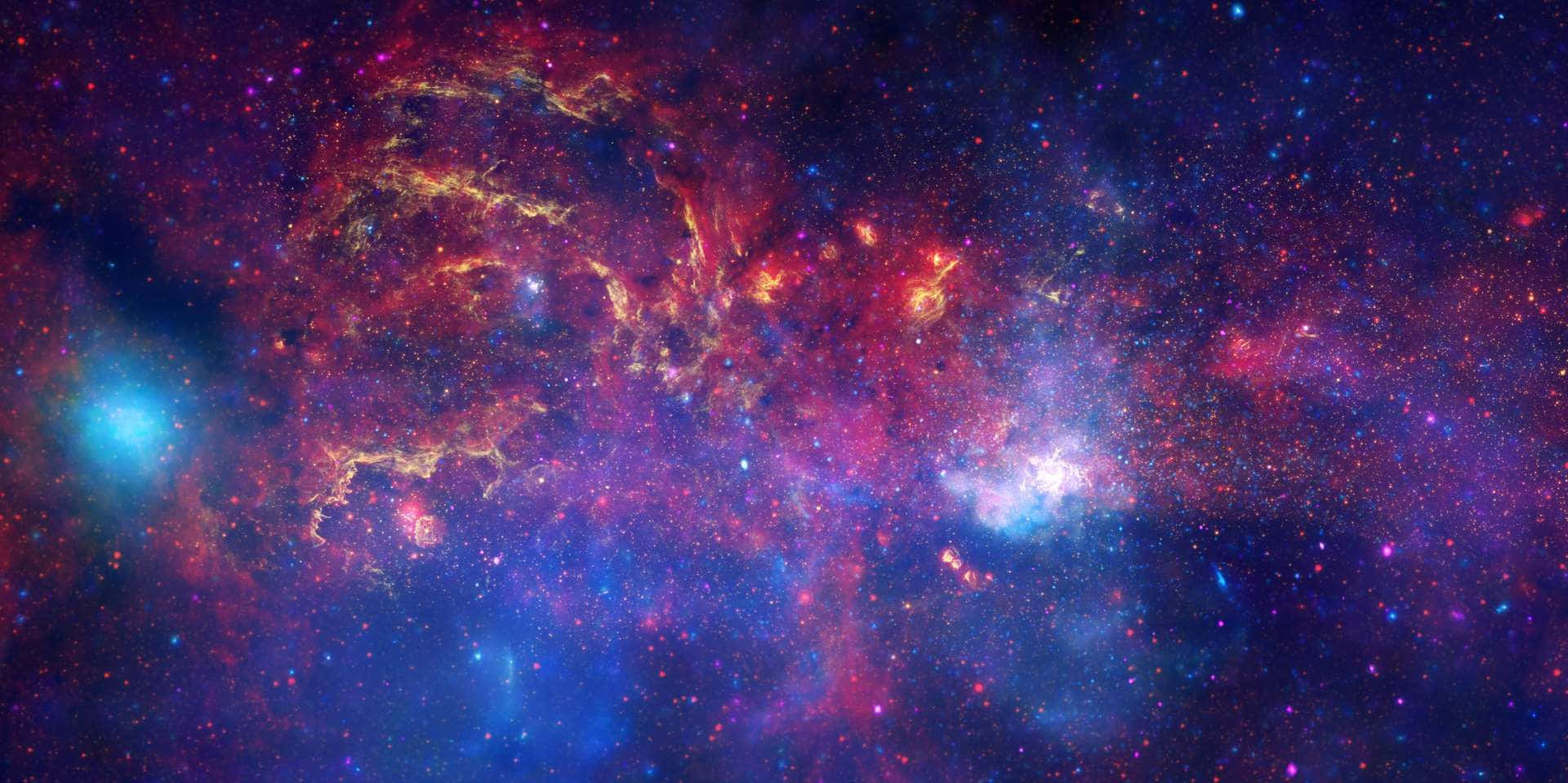 Stunning view of the Galactic Center in the night sky Wallpaper