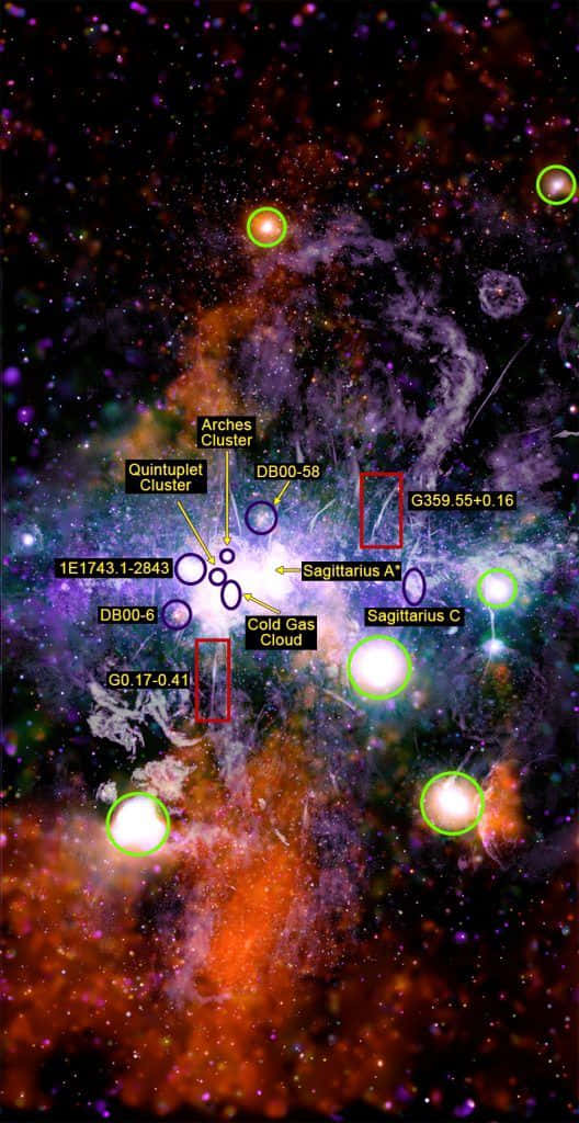 Espectacularfondo De Pantalla Del Centro Galáctico Fondo de pantalla