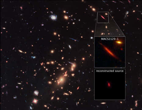 Galactic_ Cluster_ Gravitational_ Lensing PNG