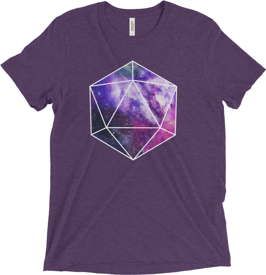Galactic D20 T Shirt Design PNG