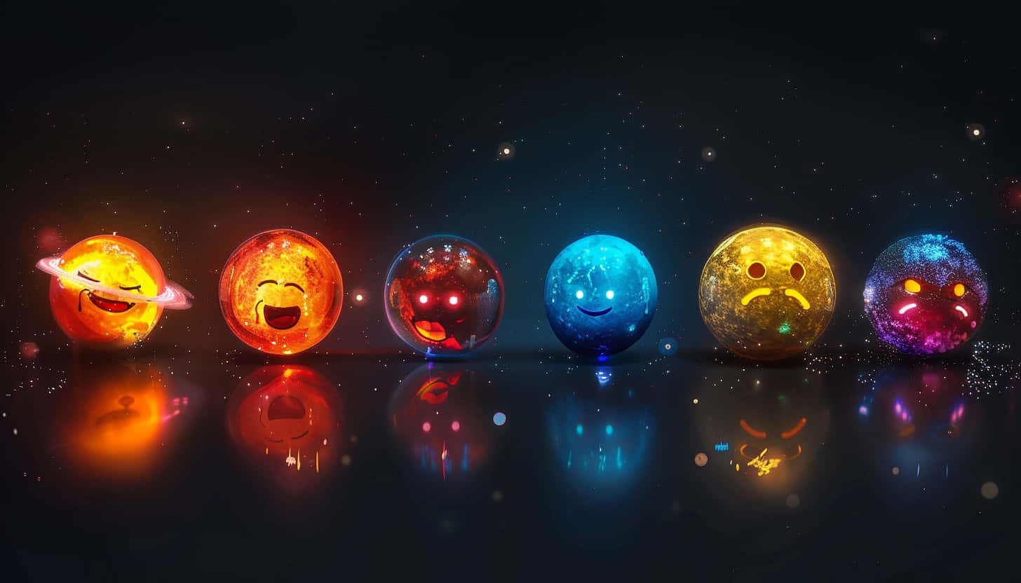 Galactic_ Emoji_ Planets Wallpaper