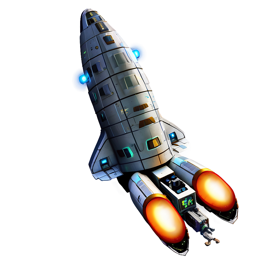 Galactic Explorer Starship Png Qfb PNG