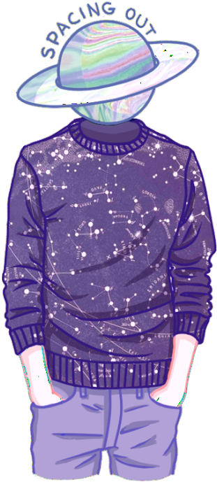 Galactic Fashion Space Outfit PNG