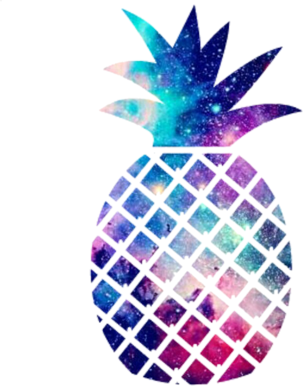 Galactic Pineapple Art PNG