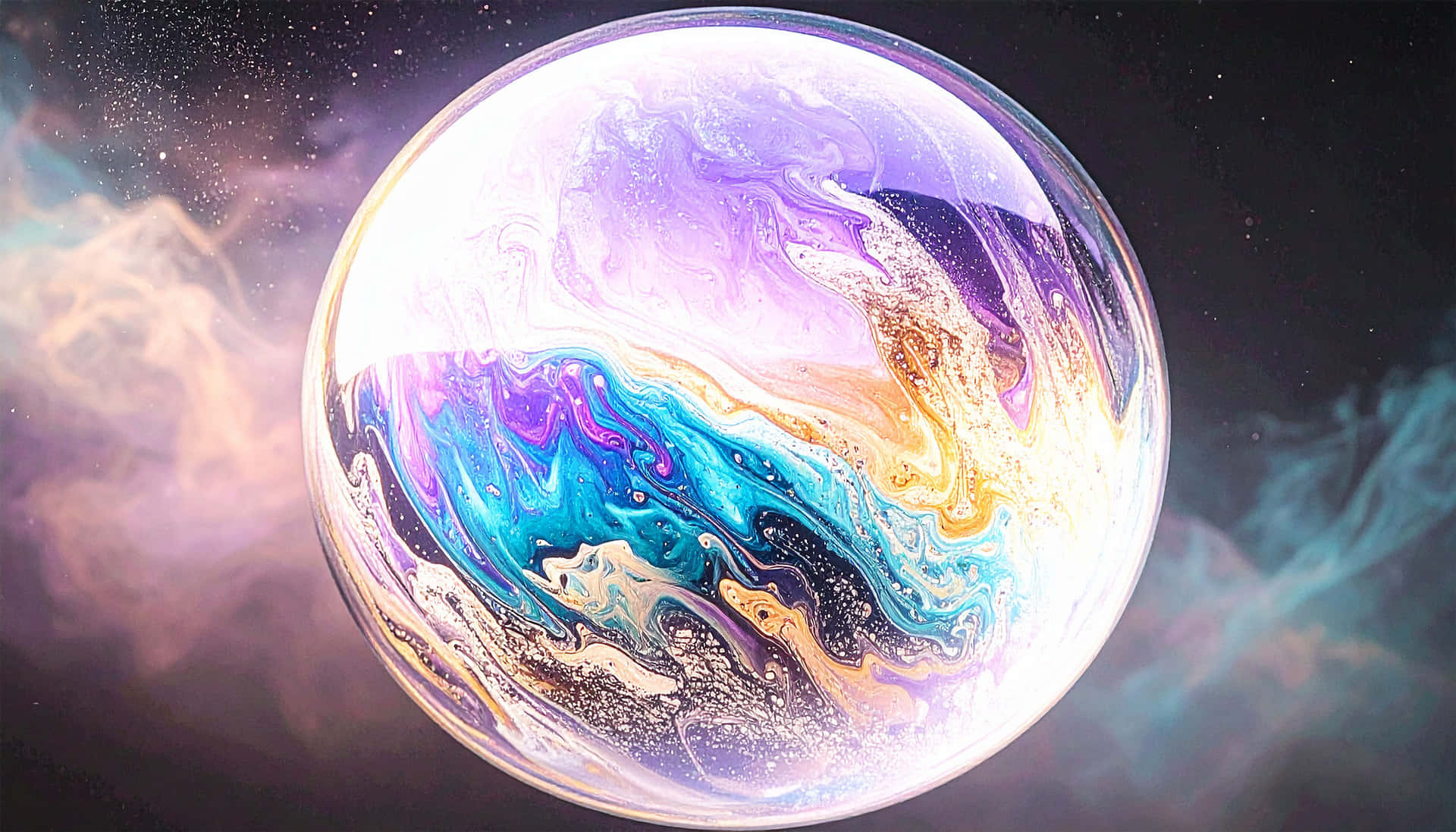 Galactic Soap Bubble Wallpaper