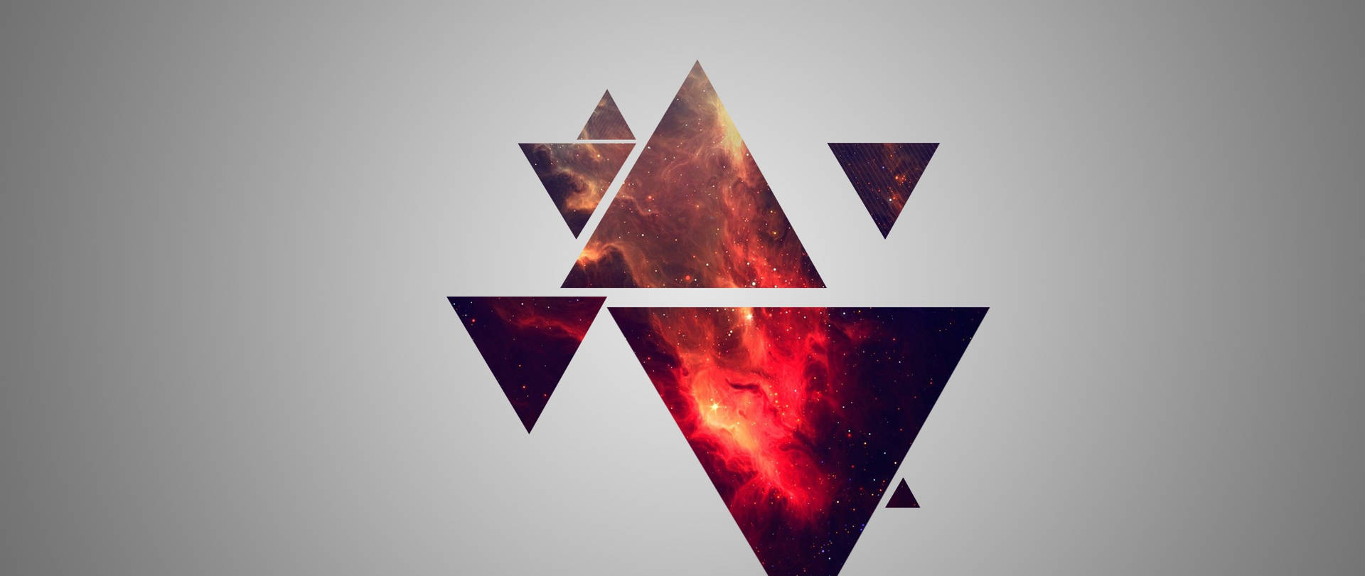 Galactic Triangles Abstract Design Wallpaper