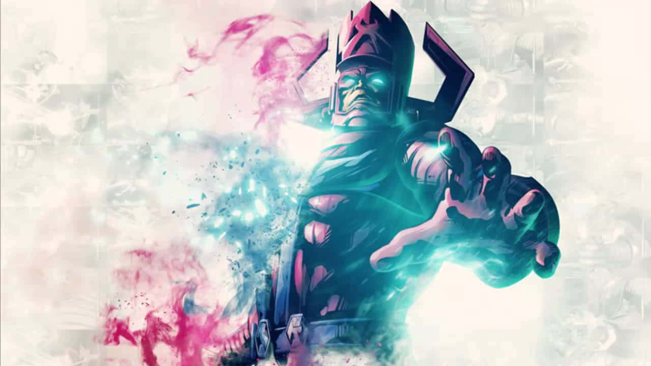 The Mighty Galactus Devouring a Planet Wallpaper