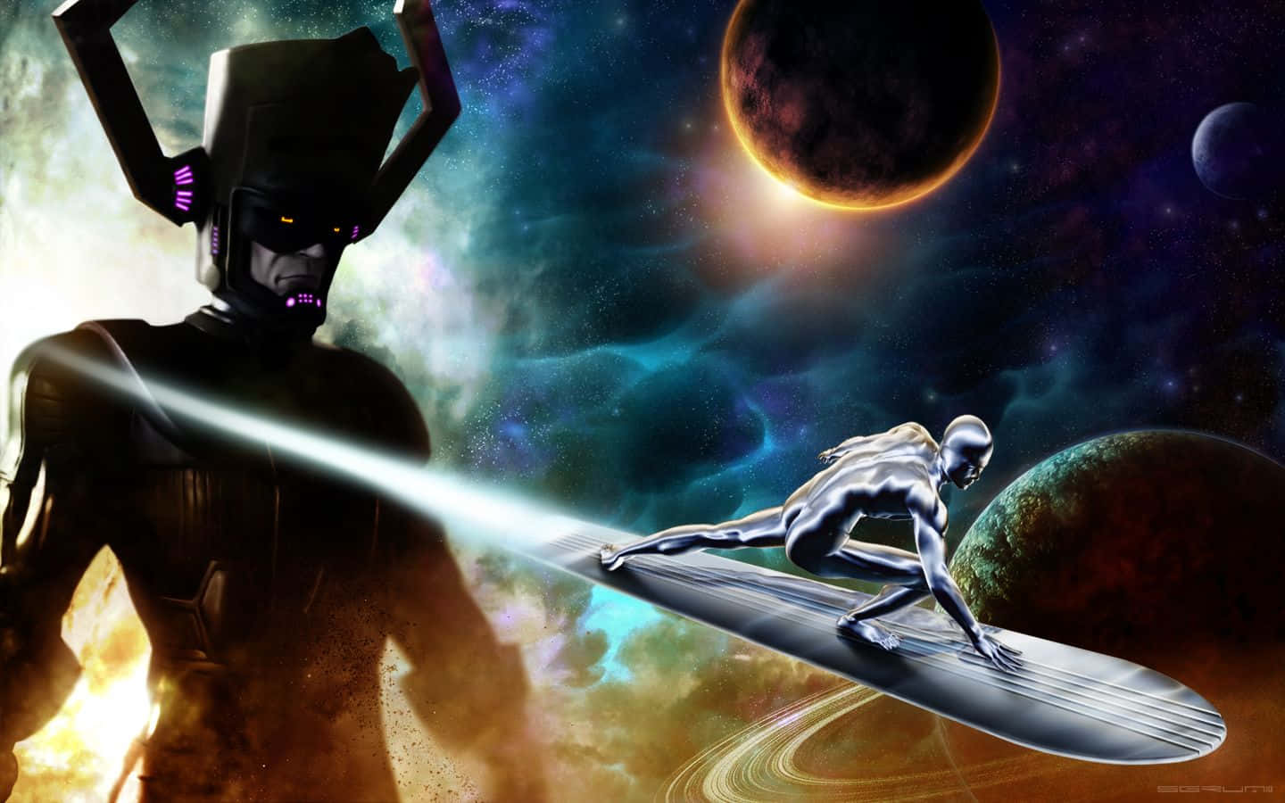 Marvel Silver Surfer in Space Wallpapers - Marvel Wallpapers 4k