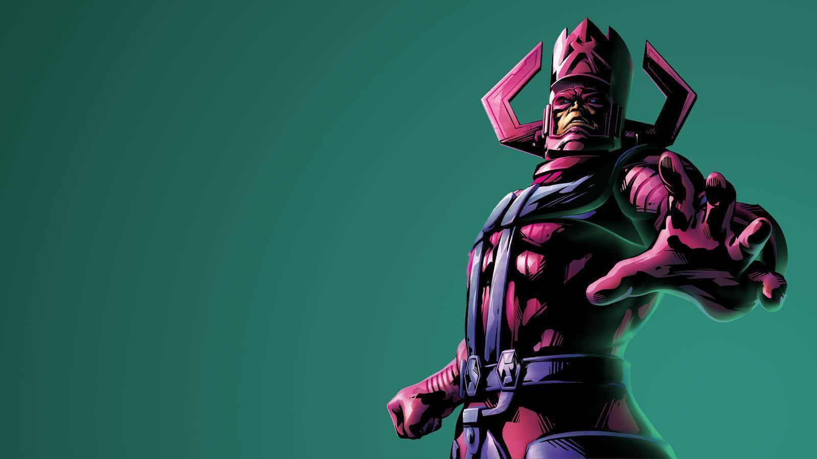 Caption: Galactus, The World Eater, Looms Over the Universe Wallpaper