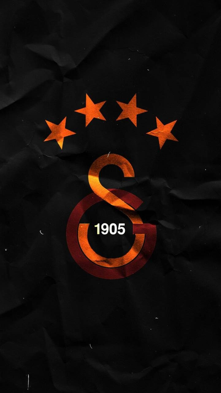 Galatasaray Black Paper Texture Wallpaper