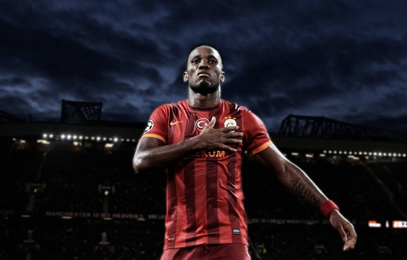 Galatasaray Drogba Hand On Chest Wallpaper