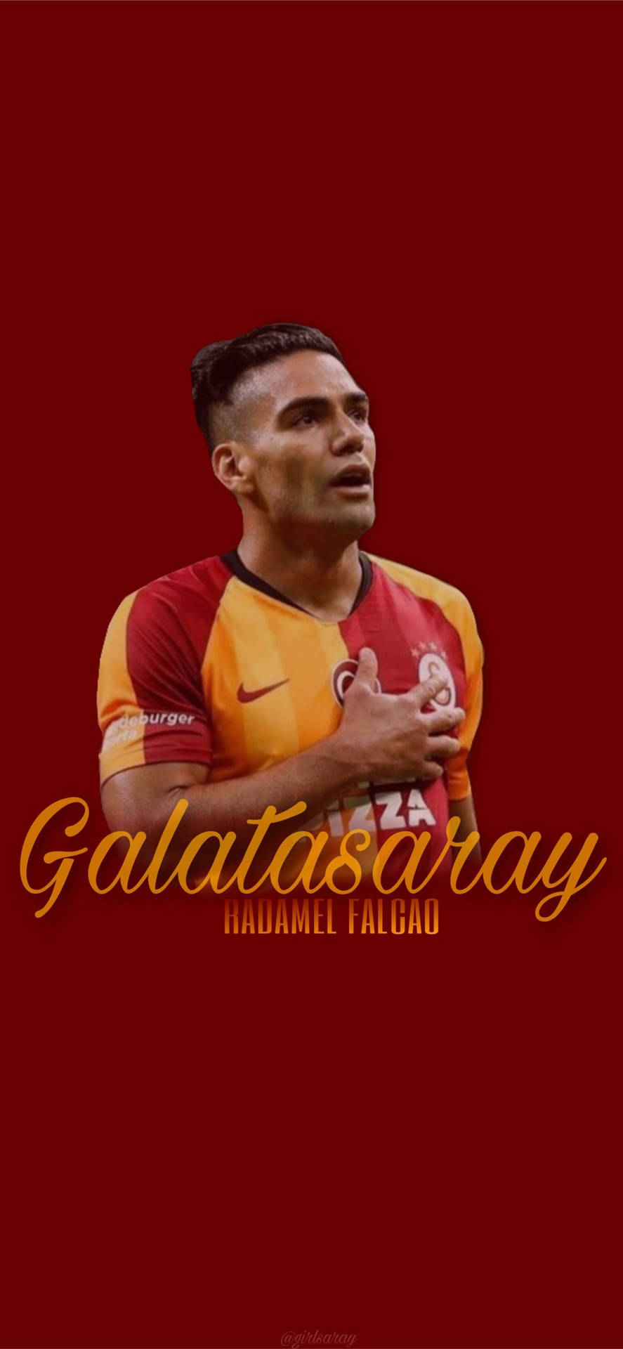 Galatasarayradamel Falcao Kann Als Hintergrundbild Auf Ihrem Computer Oder Mobilgerät Verwendet Werden. Wallpaper