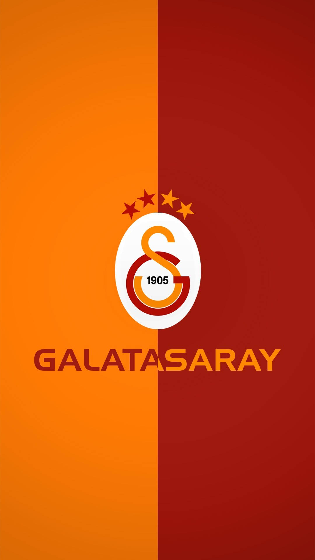 Galatasaraygult Rött Enkelt. Wallpaper