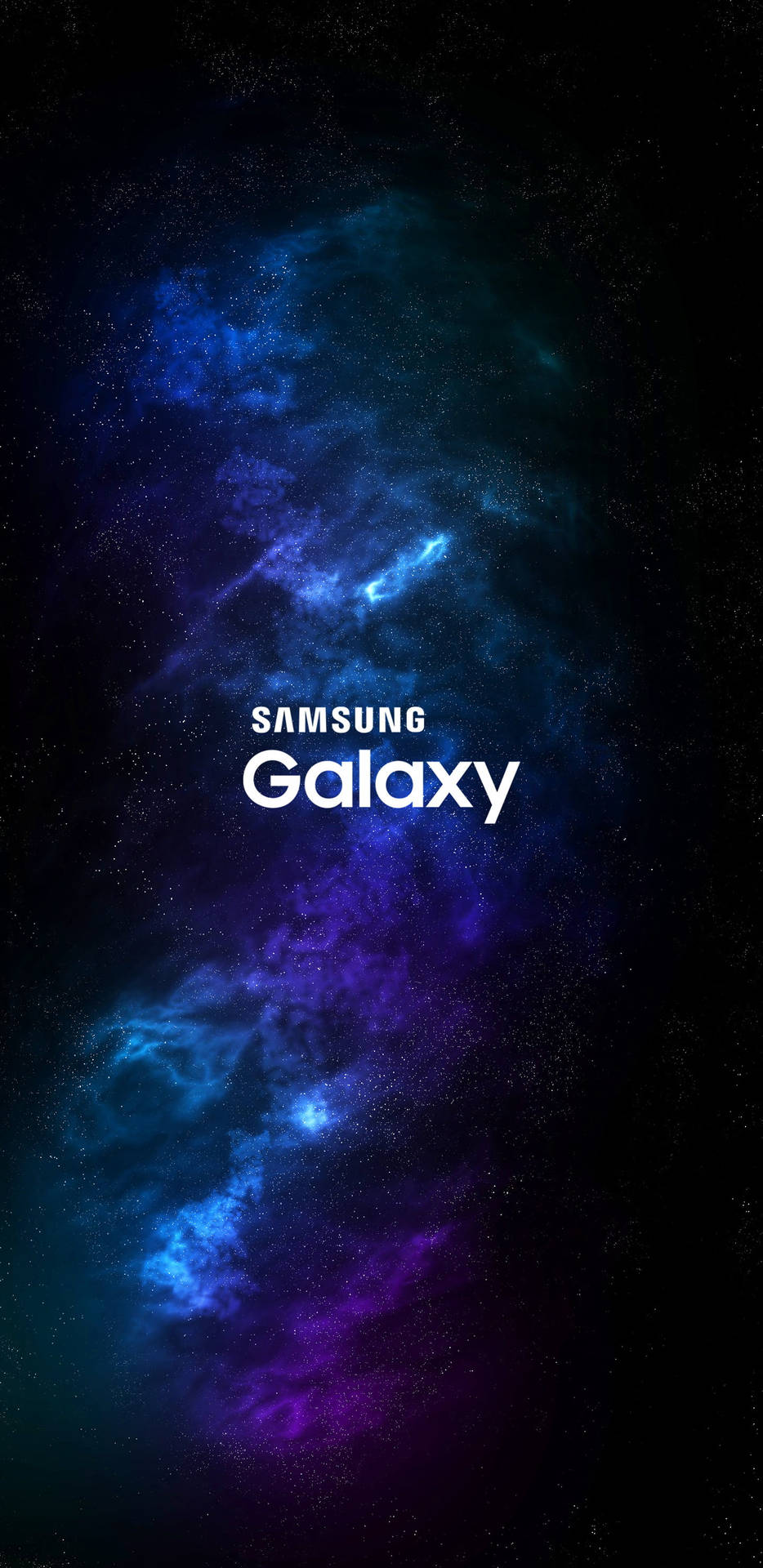 Galaxy And Logo Of Samsung Full Hd