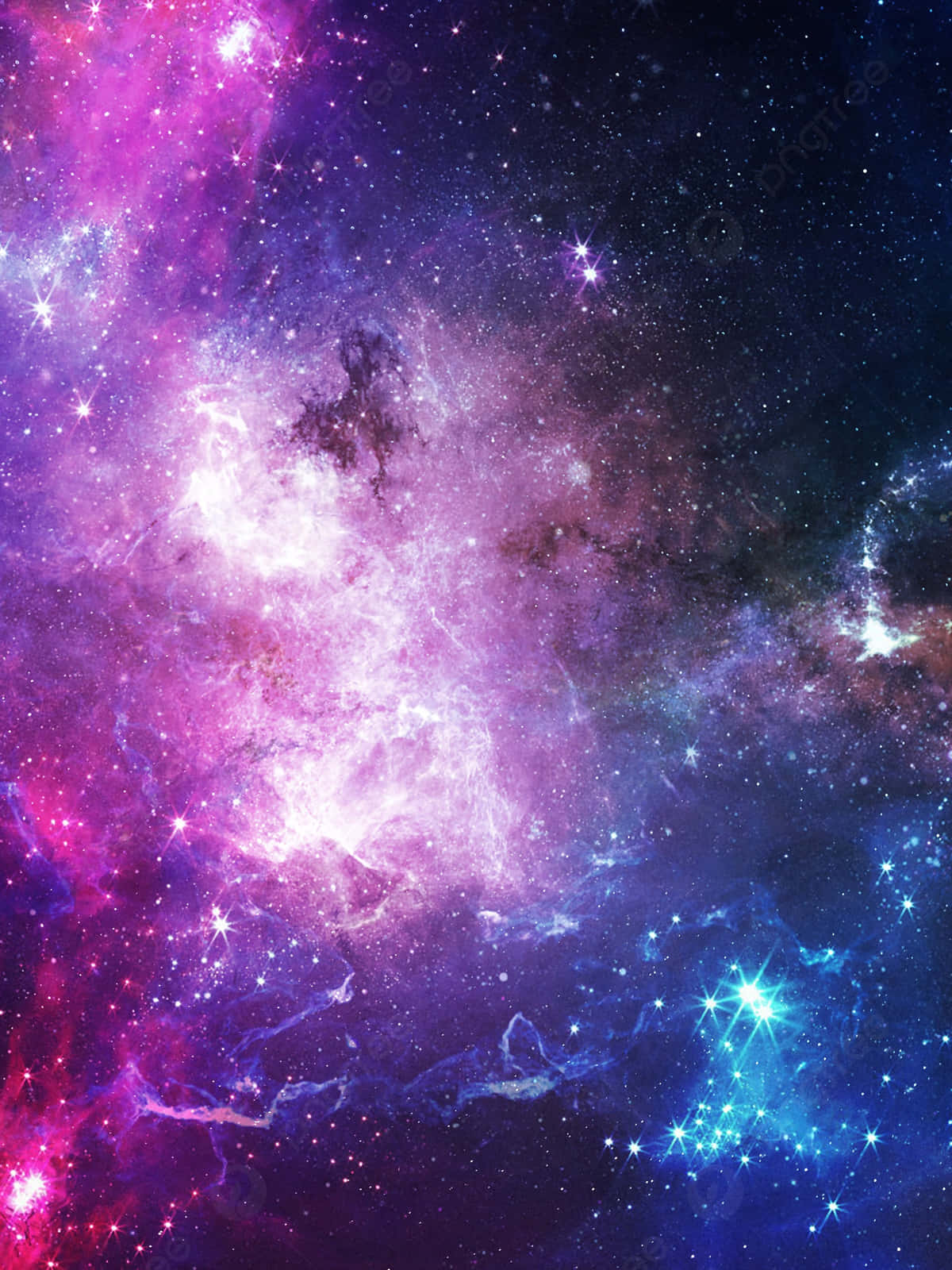 Surreal Cosmic Voyage - Galaxy Artwork Wallpaper
