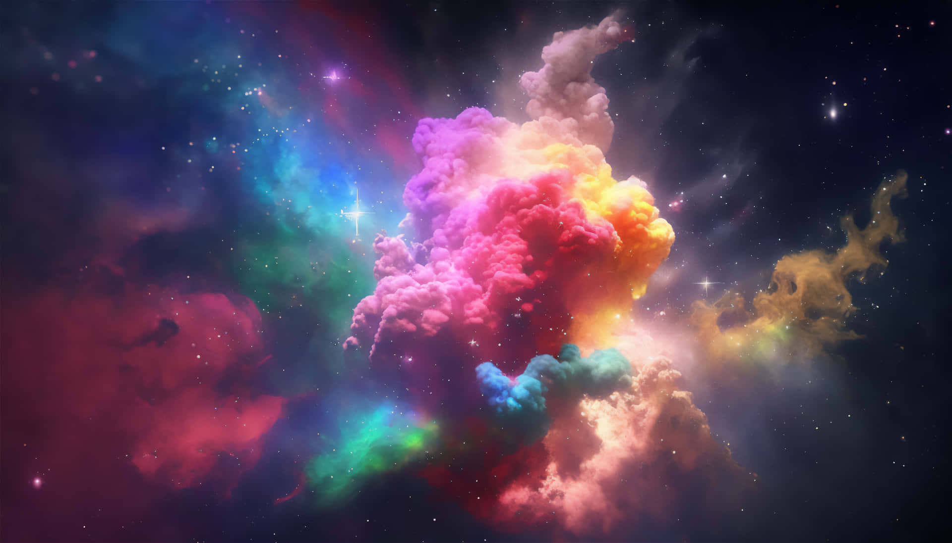 "Colorful Cosmic Masterpiece" Wallpaper