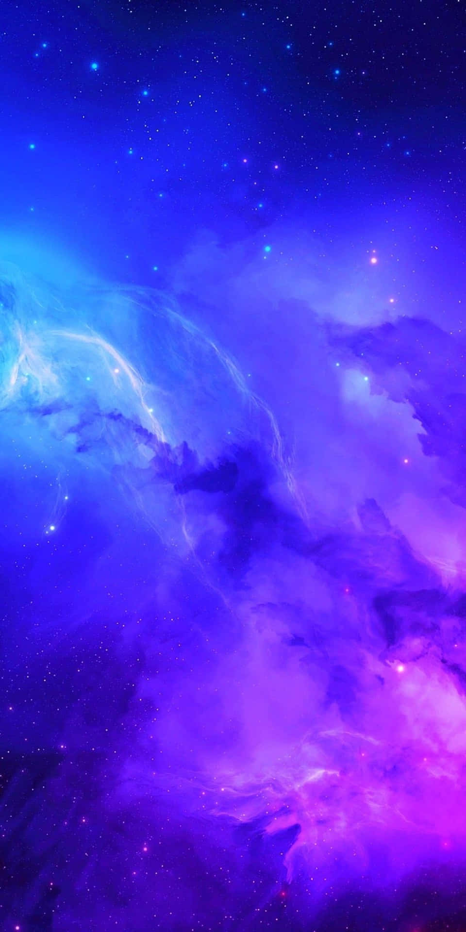 Ideade Fondo Estético Asombroso De Galaxia Azul En Modo Retrato. Fondo de pantalla