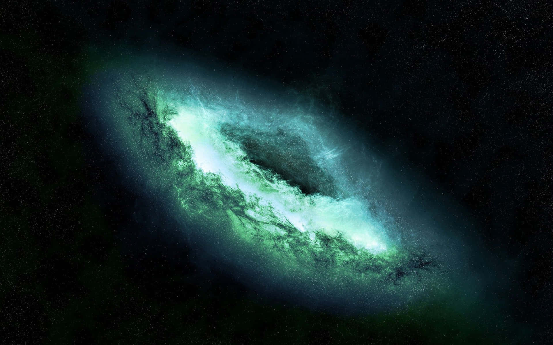 Estéticaazul Brillante De La Galaxia. Fondo de pantalla