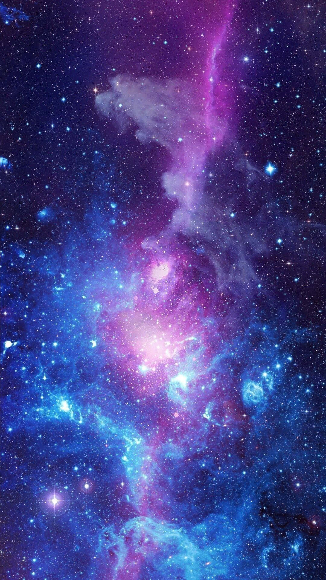 Be Lost in the Splendour of the Galaxy Blue Aesthetic Wallpaper