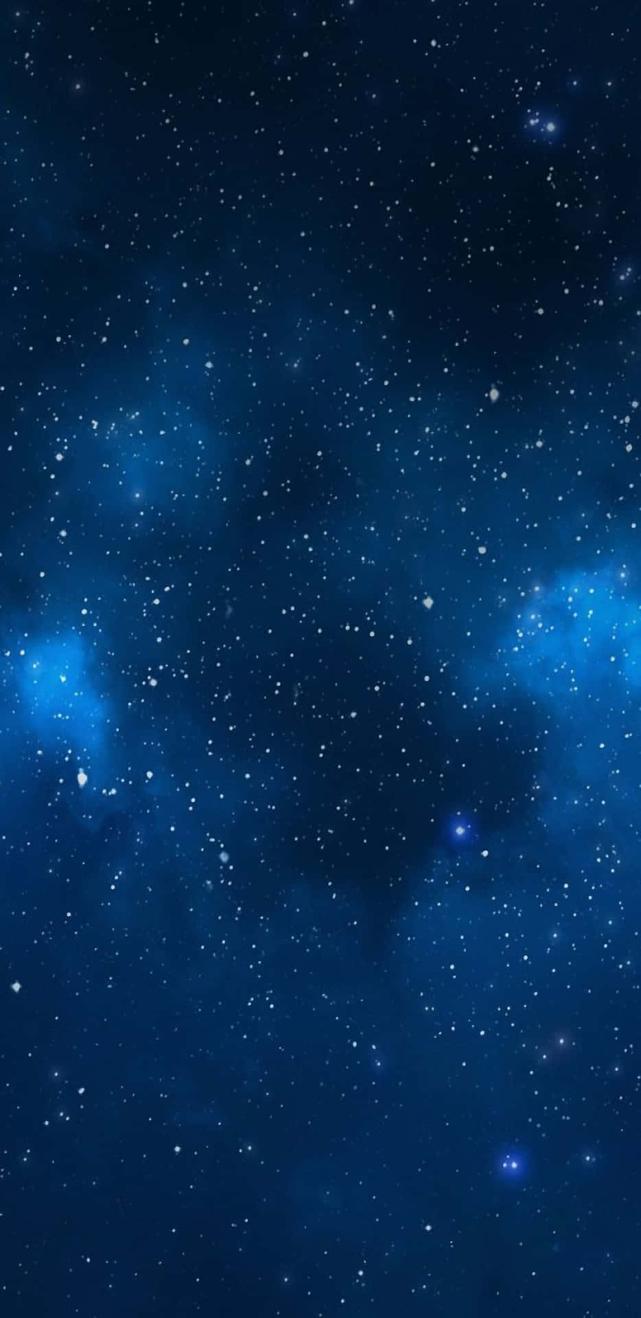 Pale Gas Cloud In Galaxy Blue Aesthetic Wallpaper