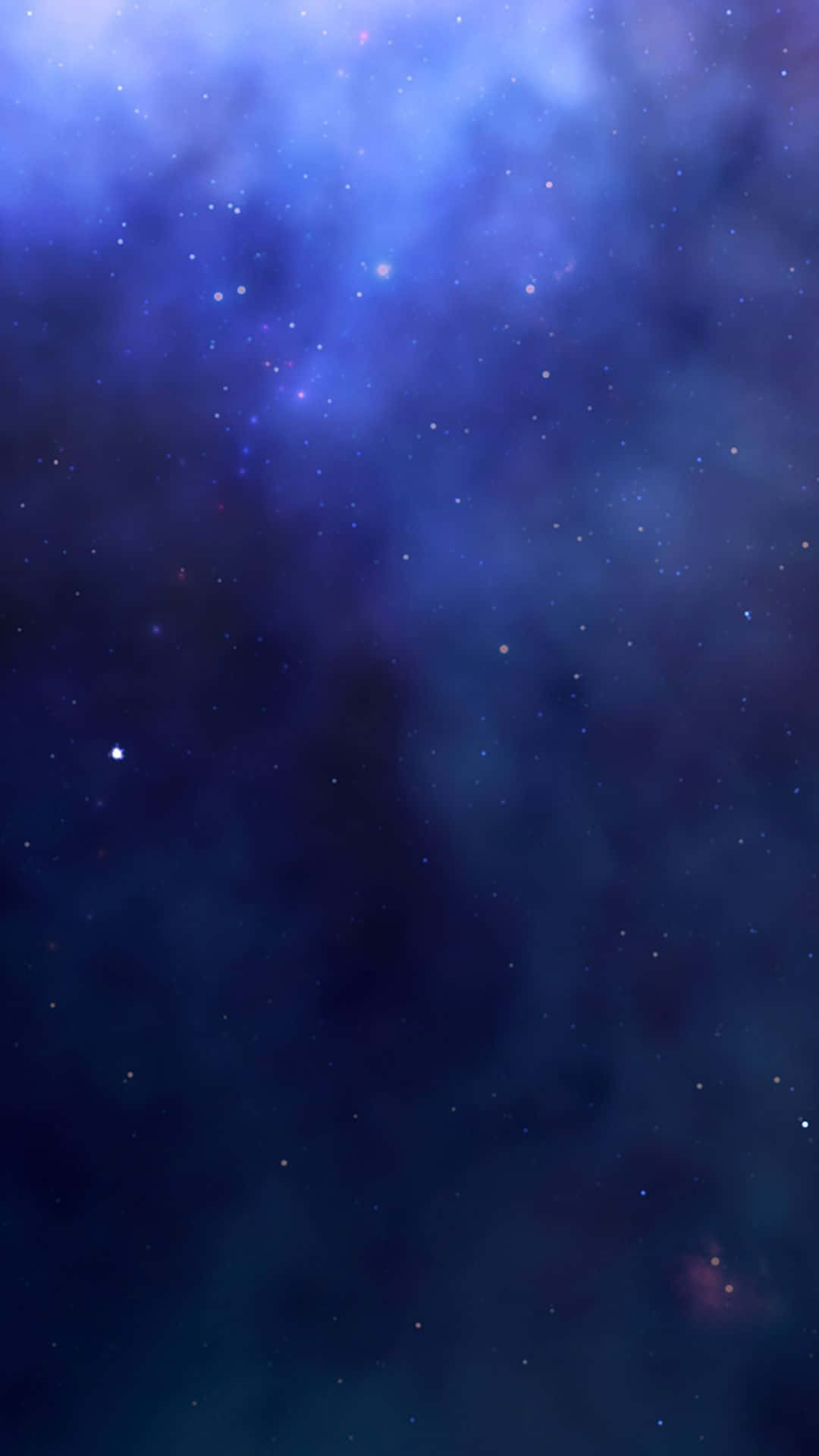 Galaks Blå Æstetik med Tyk Gas Sky Wallpaper