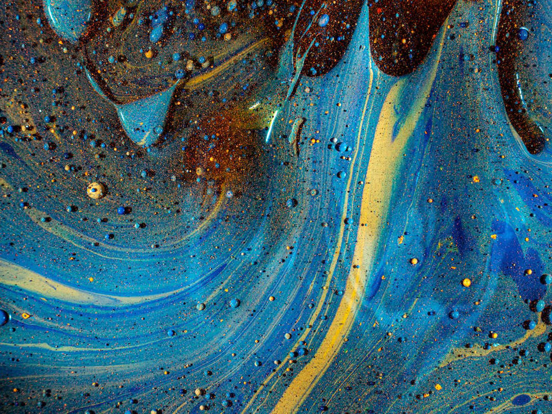 Galaxy Blue Painting Wallpaper