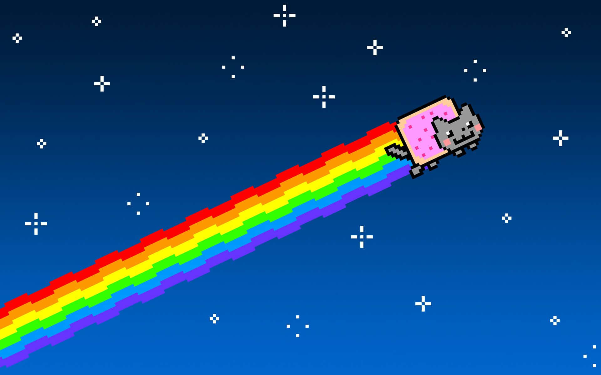 Flappy Nyan Galaxy Cat Background