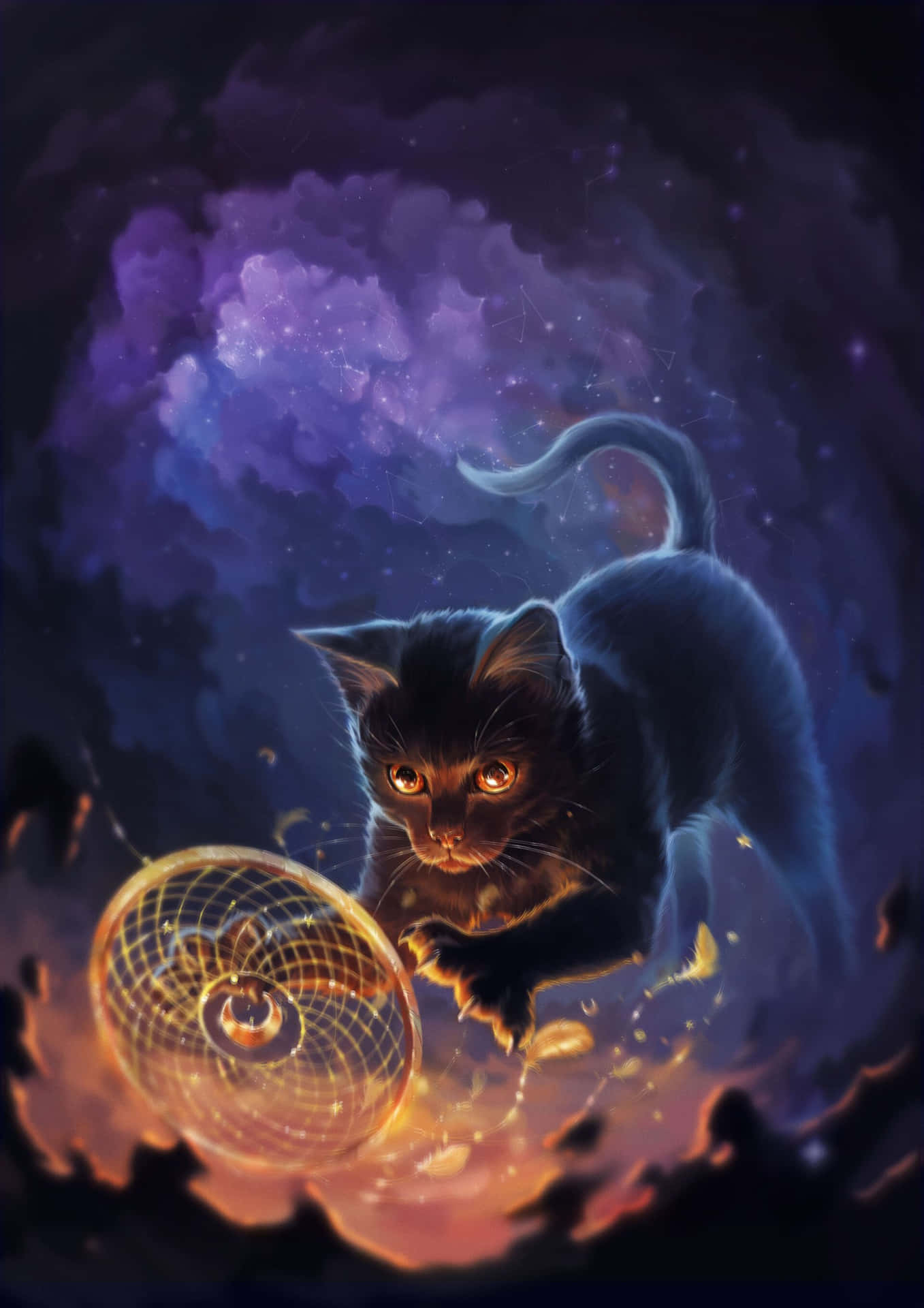 This Cat Is Out Of This World! Wallpaper