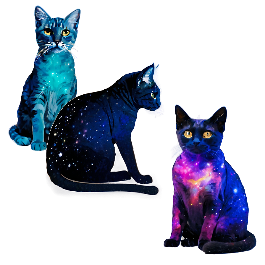 Galaxy Cat Png Hgh90 PNG