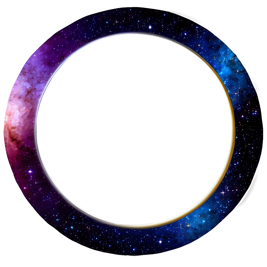 Galaxy Circle Frame Png Enw PNG