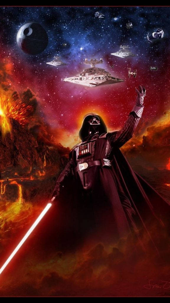 Galaxy Darth Vader Star Wars Iphone Wallpaper