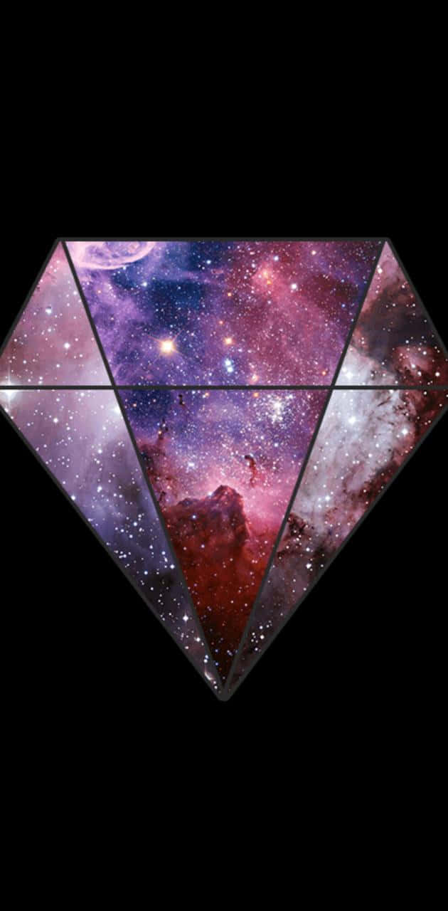 Billede Fængslende Galakse Diamant Skinner Wallpaper