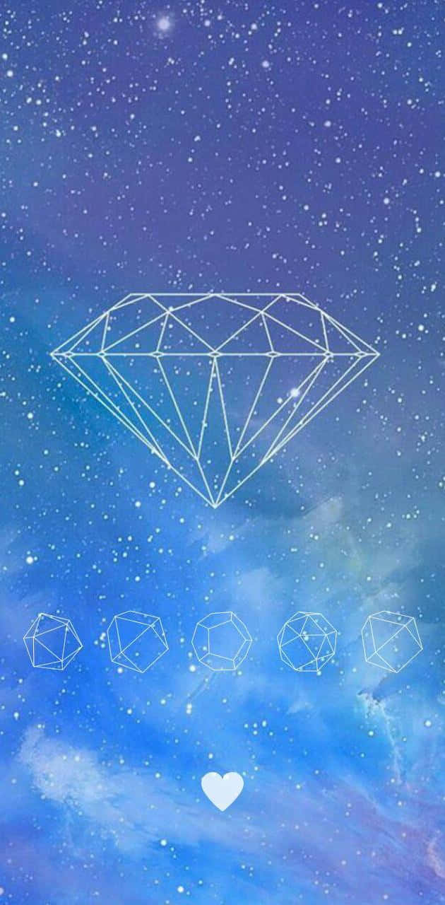 Utforskauniversums Underverk Med En Galaxy Diamond Som Bakgrundsbild På Din Dator Eller Mobil. Wallpaper