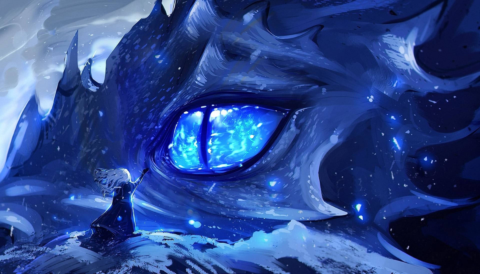"The Galaxy Dragon, a rare and mythical creature." Wallpaper