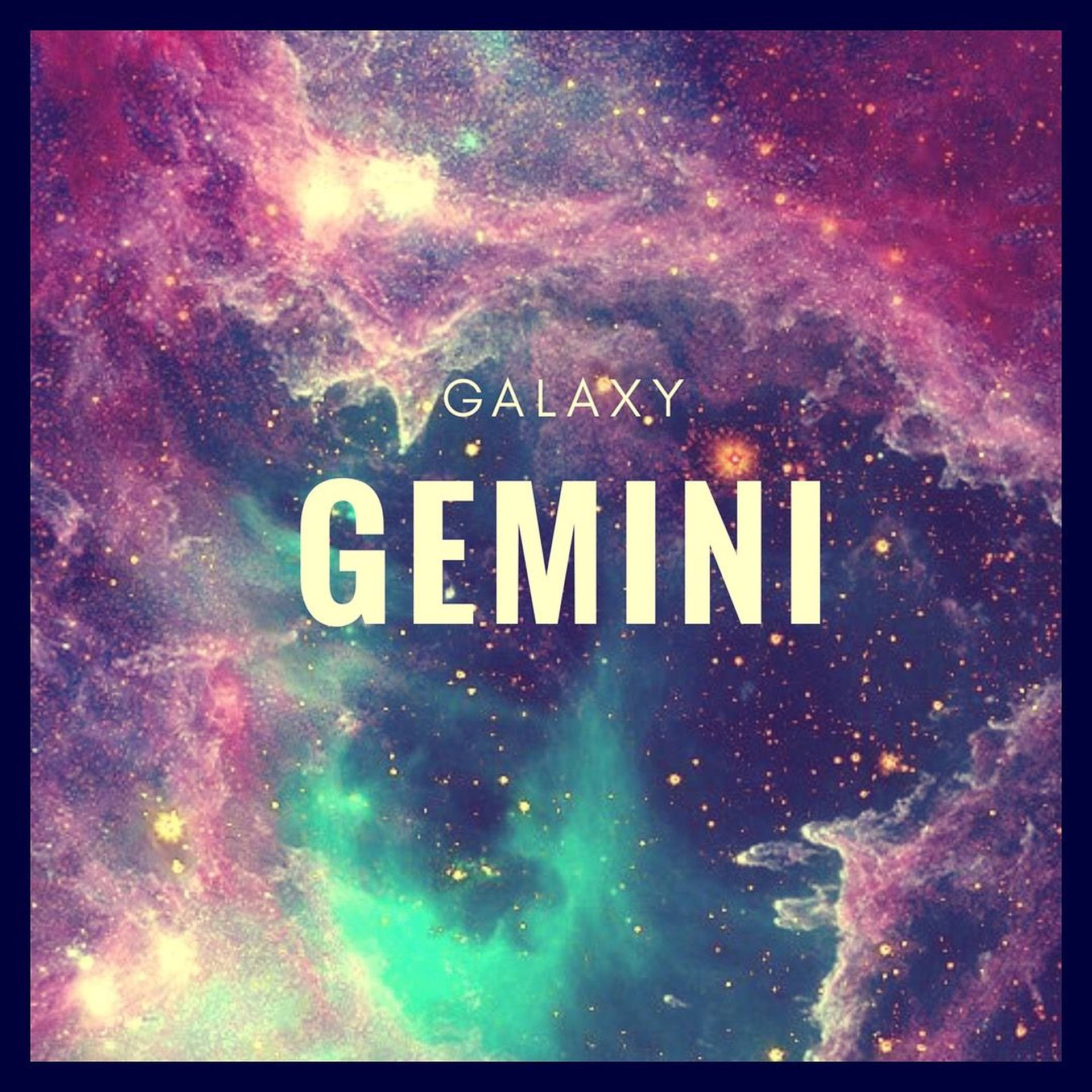 Galaxy Gemini Zodiac Wallpaper