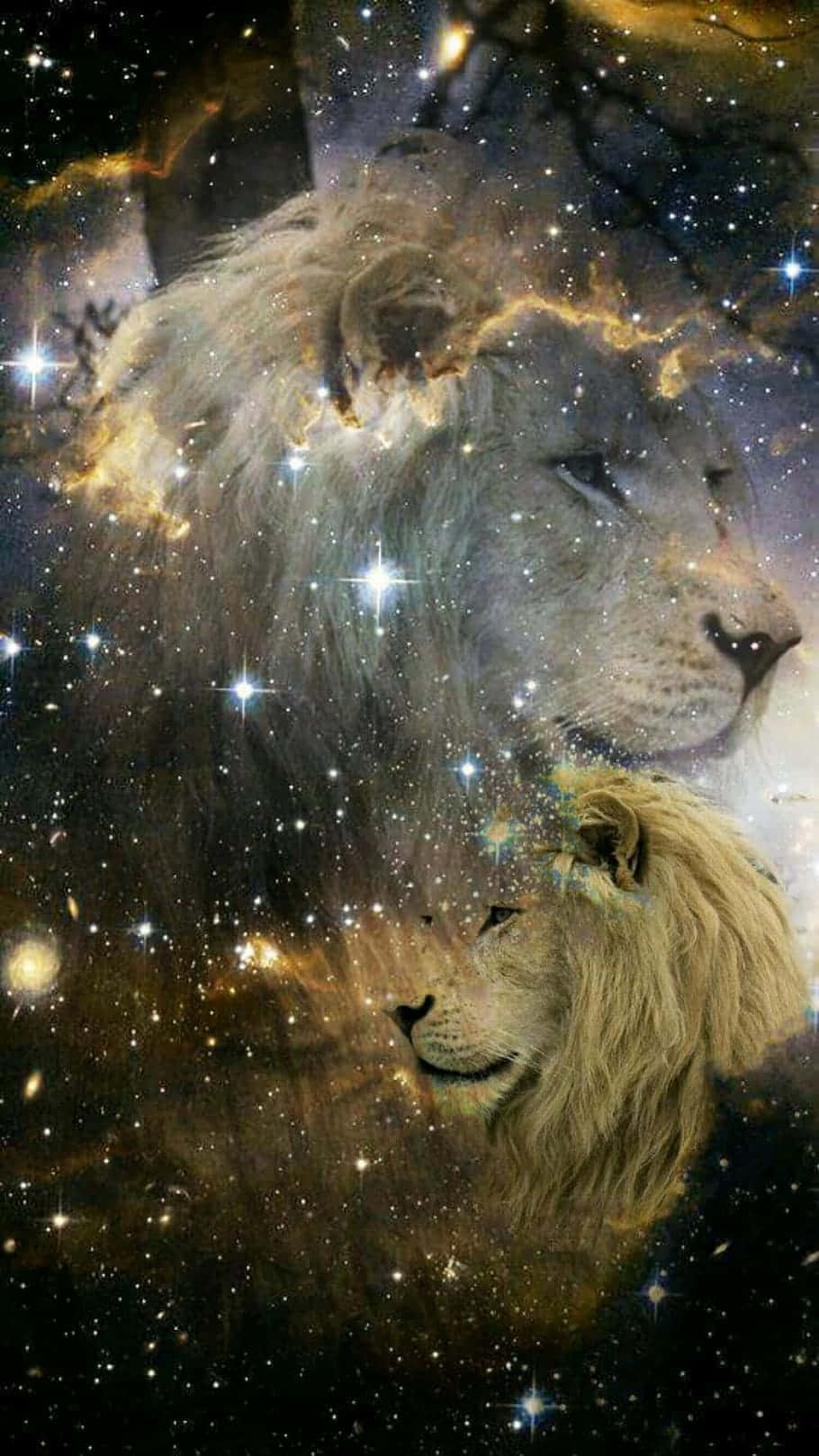 Galaxy Lion Background