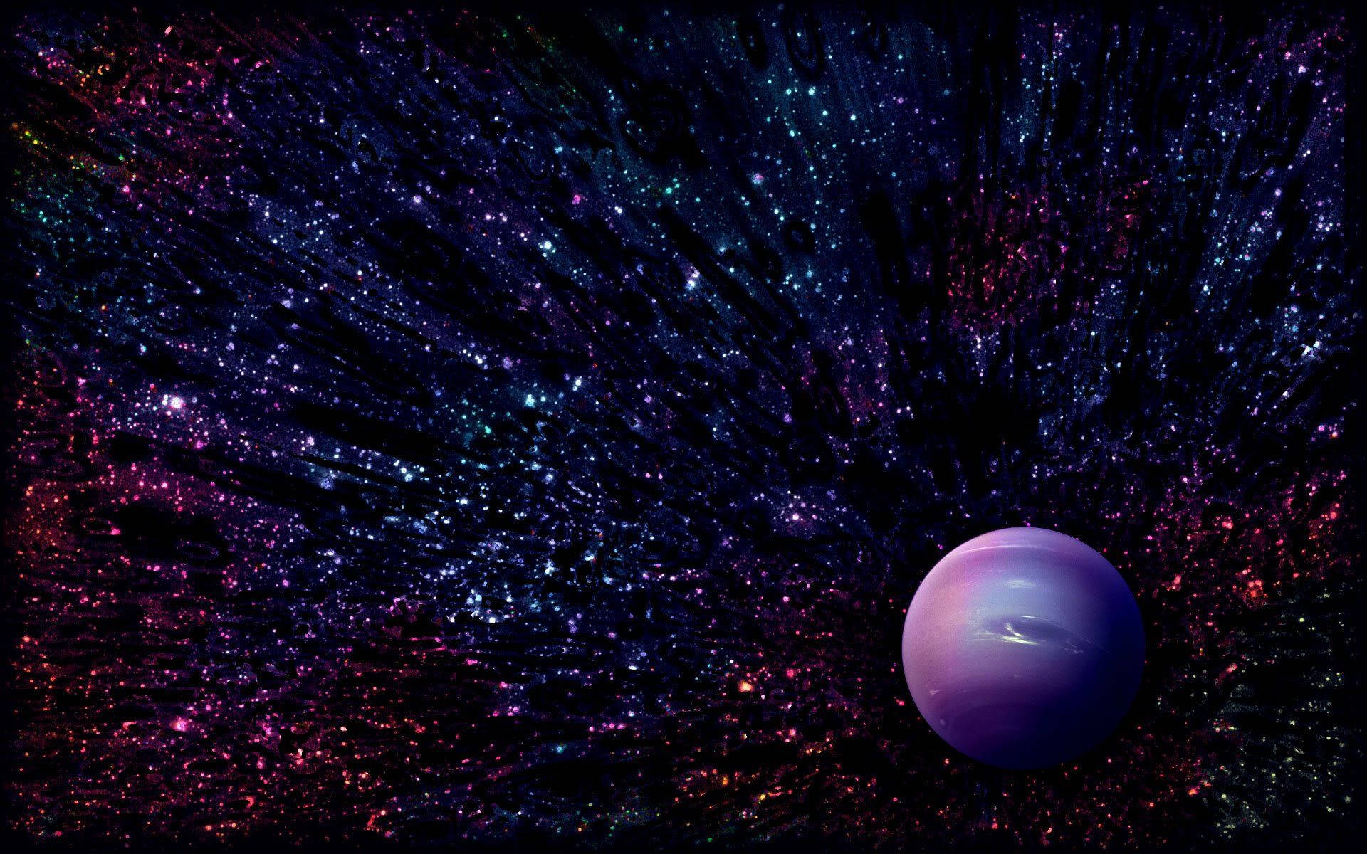 Mobilskärmsbakgrundgalaxy Neptune. Wallpaper