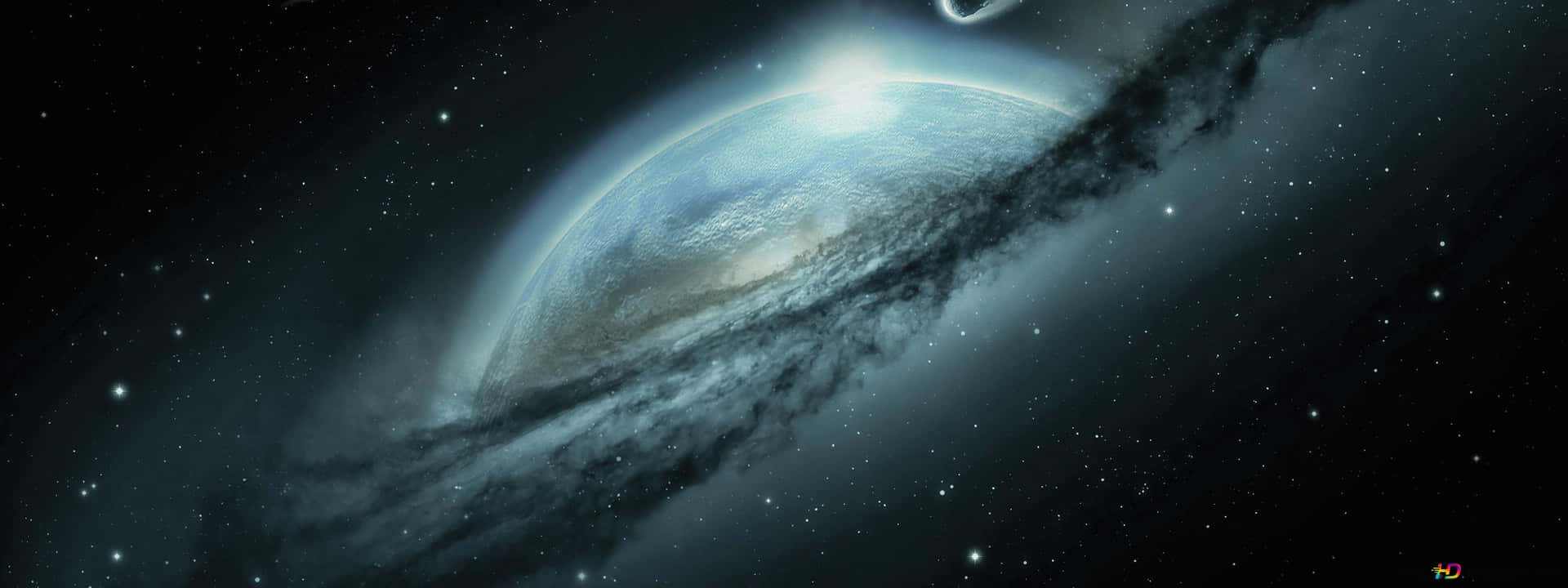 Explore the Celestial Wonders of Galaxy Planet Wallpaper
