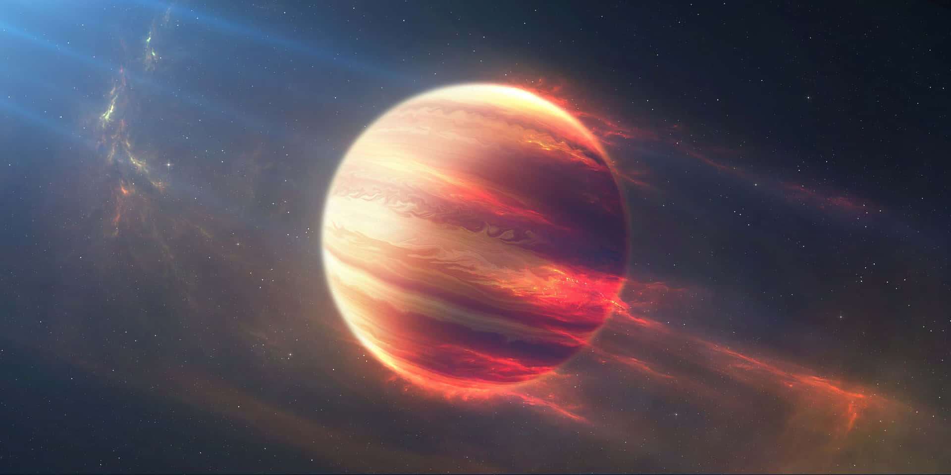 Exploring the Breathtaking Beauty of a Galaxy Planet Wallpaper