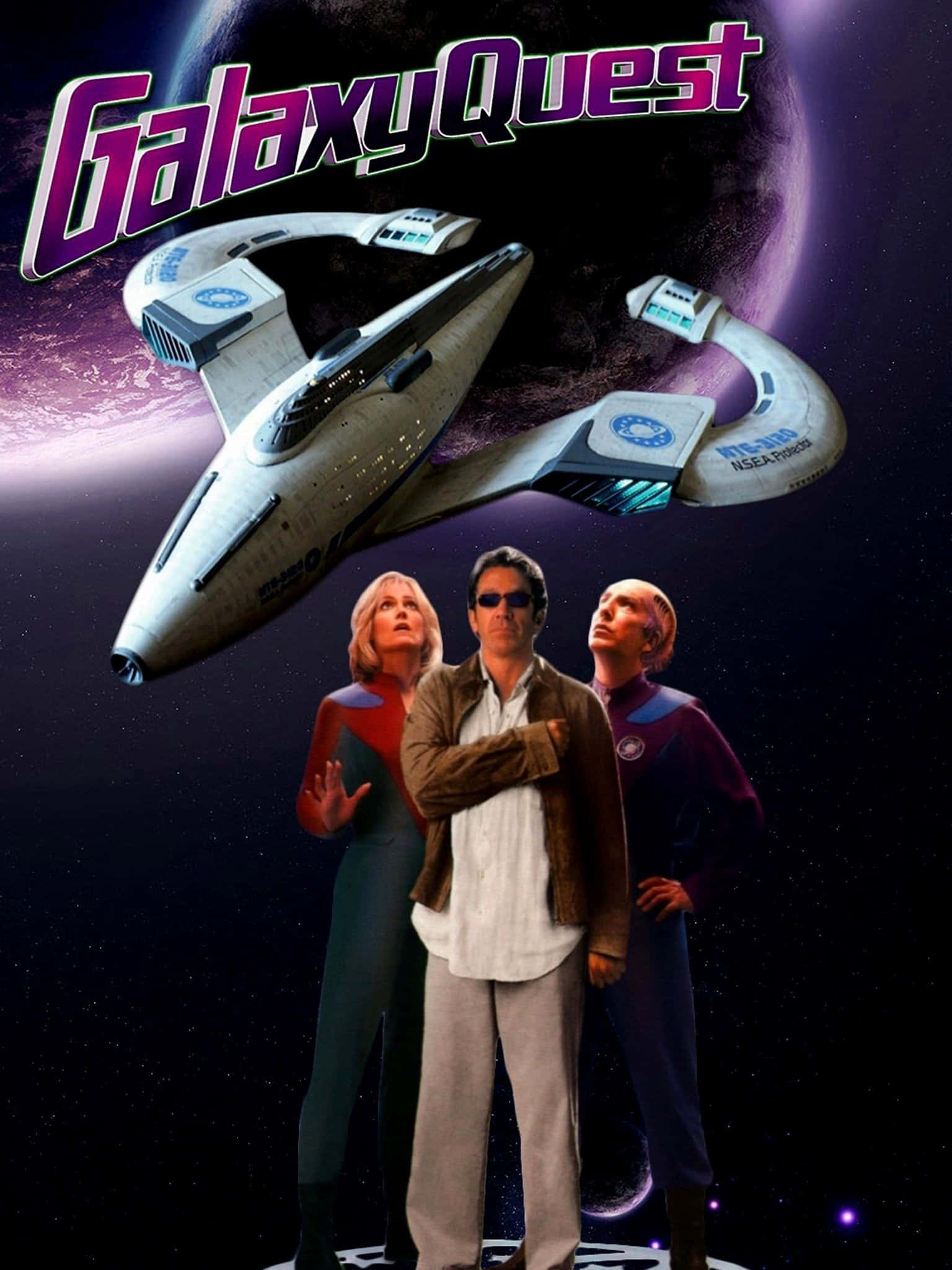 Galaxy Quest Crew on a Mission Wallpaper