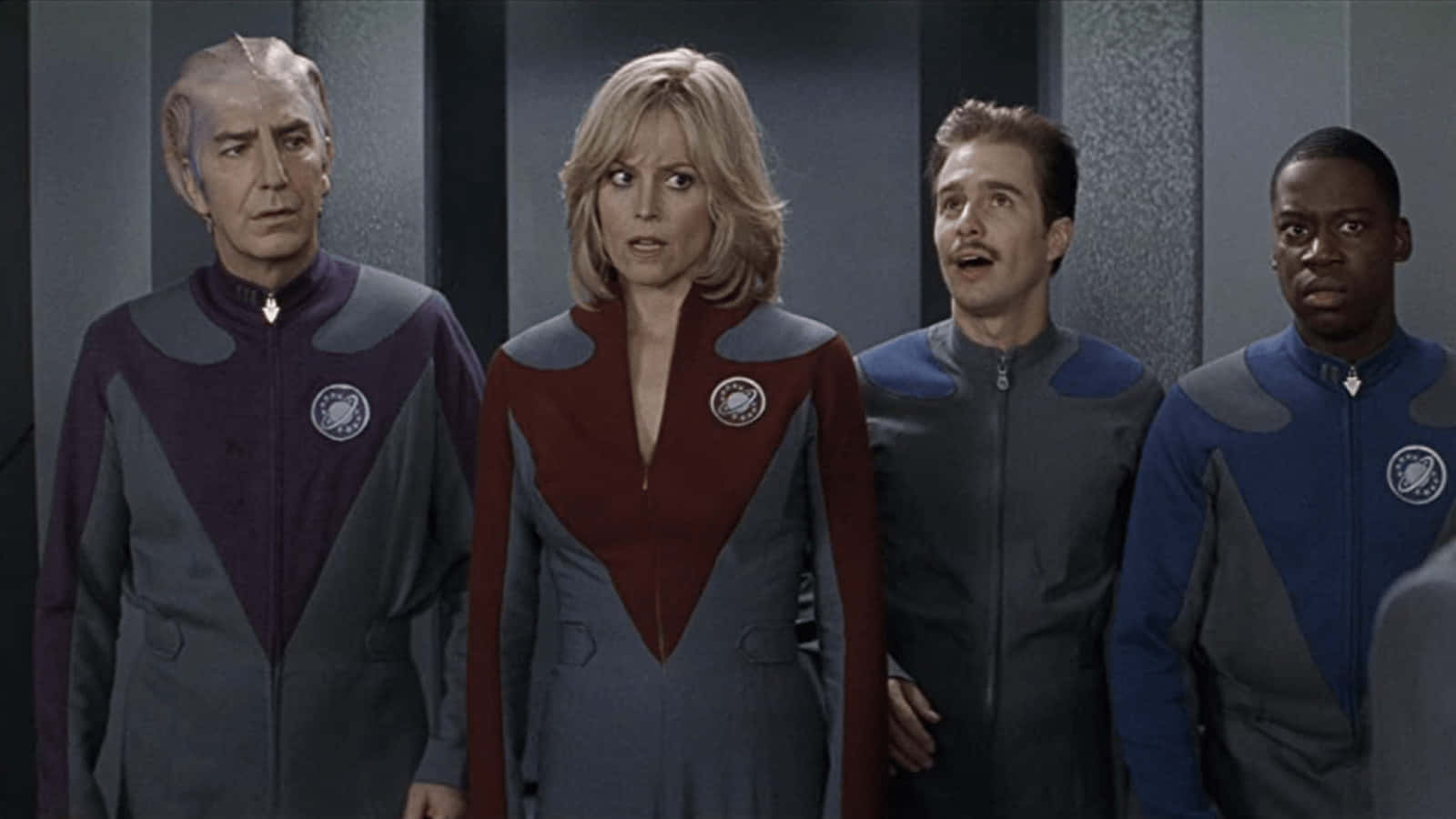 The heroic Galaxy Quest crew embarks on an adventure Wallpaper