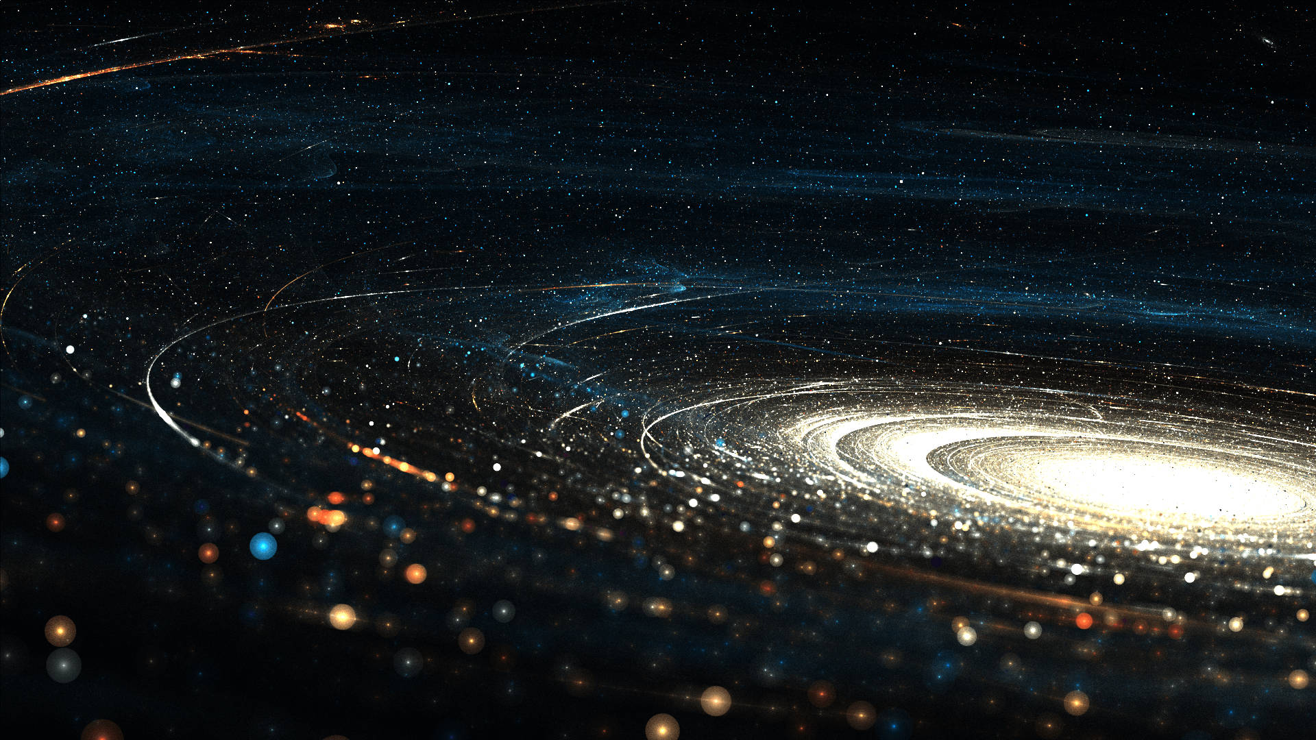 Galaxy Rings In Space