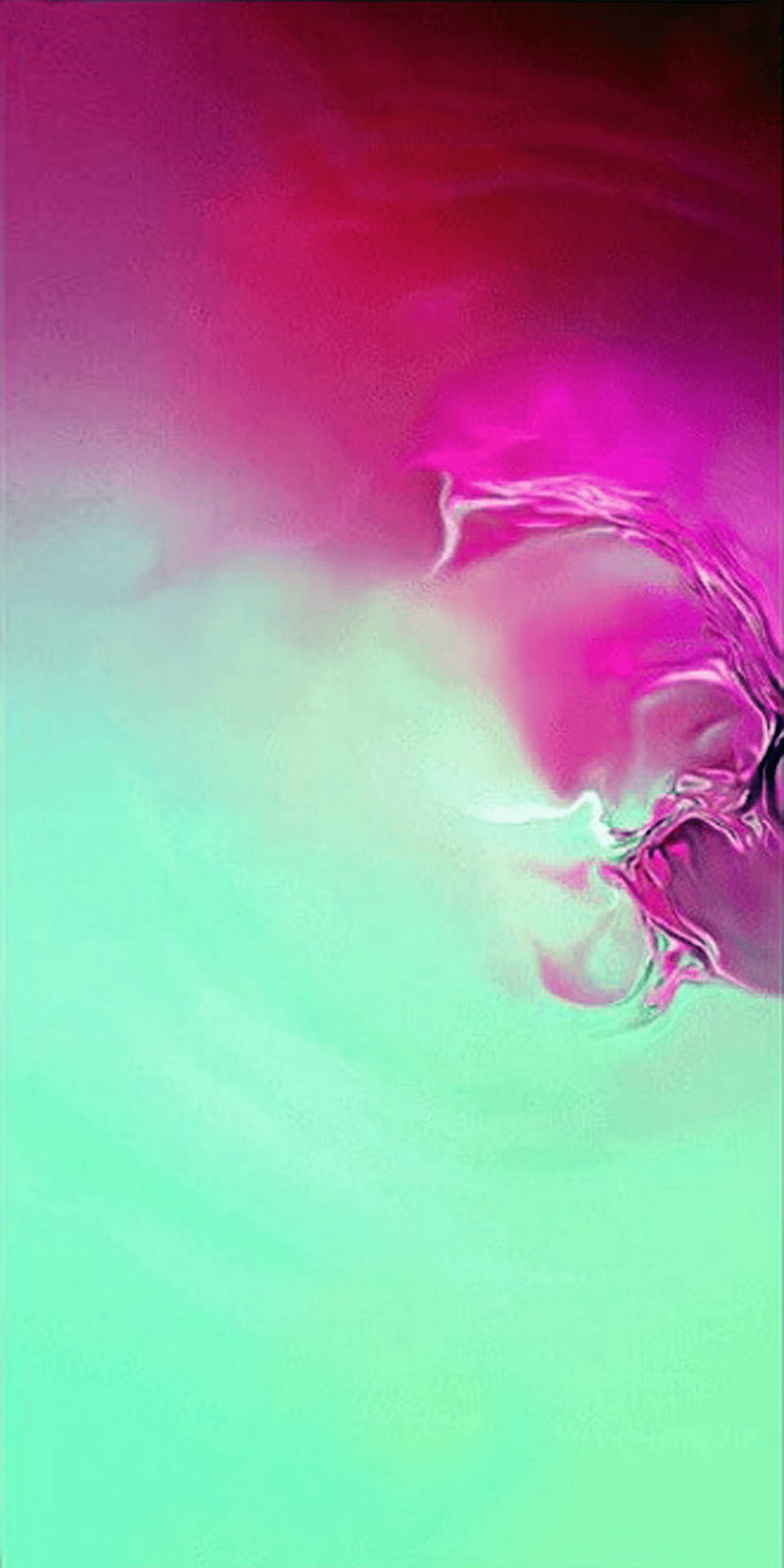 Let the Liquid Art Flow in the Samsung Galaxy S10 Plus Wallpaper