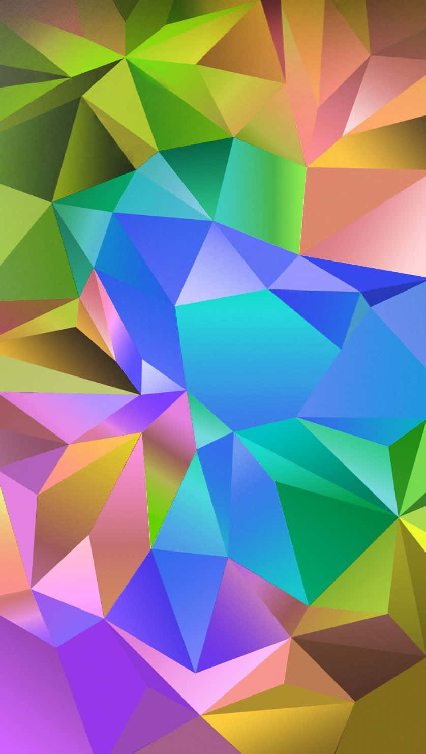 Download A Colorful Abstract Background With Triangles Wallpaper ...