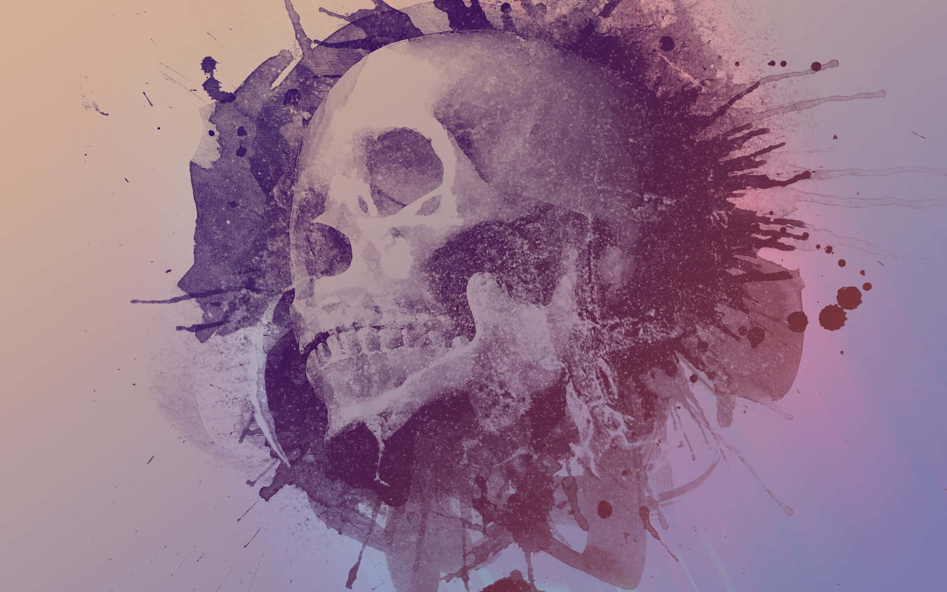"Explore The Universe While Rocking This Galaxy Skull" Wallpaper