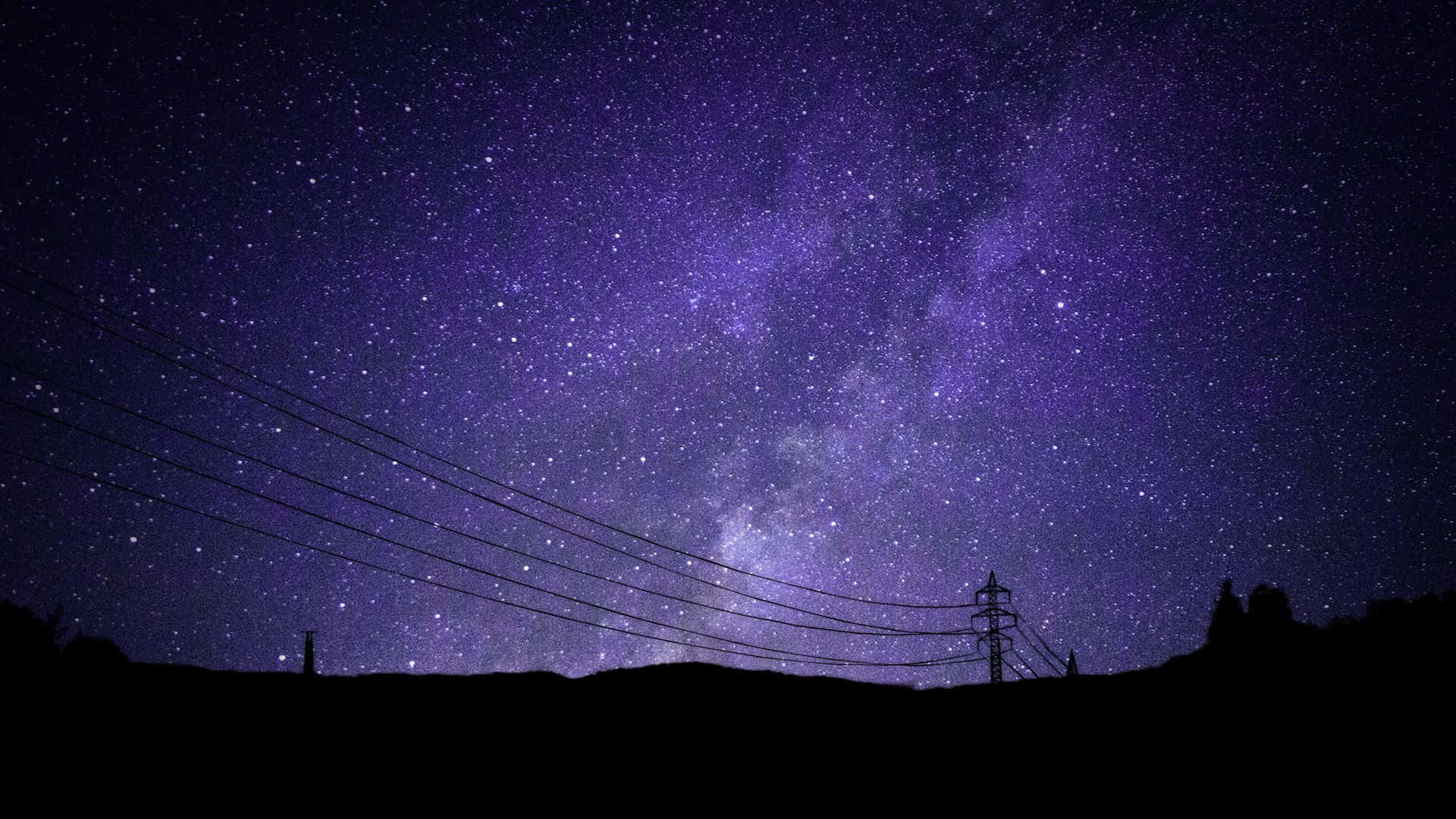 Flotade Estrellas Bailando En El Cielo Nocturno. Fondo de pantalla